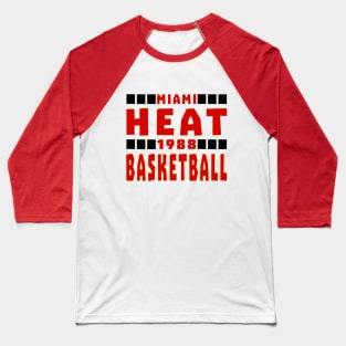 Miami Heat Basketball Classic Baseball T-Shirt